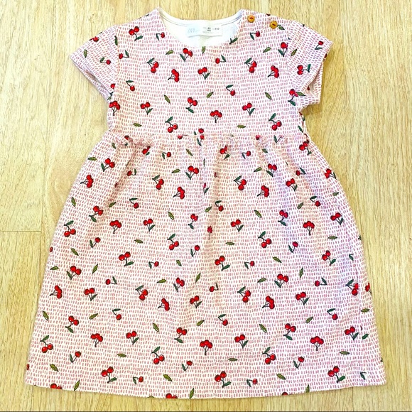 zara cherry dress